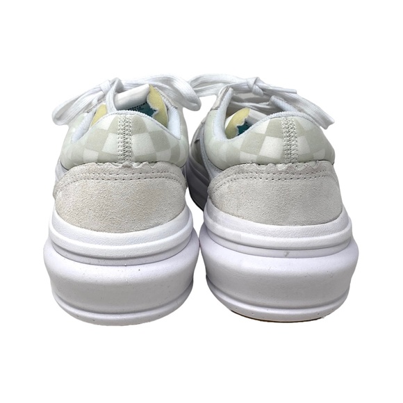 VANS Old Skool Overt CC Shoe Platform Suede Check White Canvas Women VN0A7Q5ETDC - Picture 5 of 10